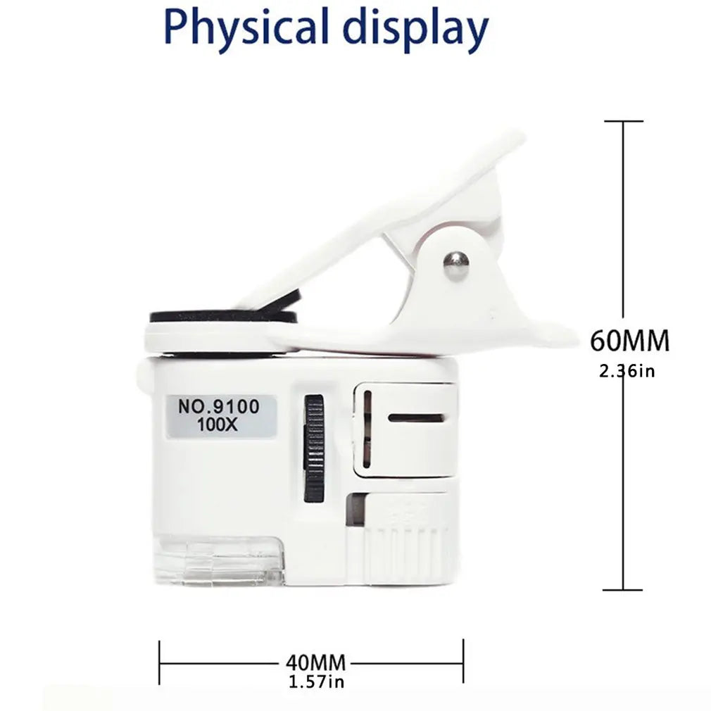 100X Phone Microscope Magnifier – packaging