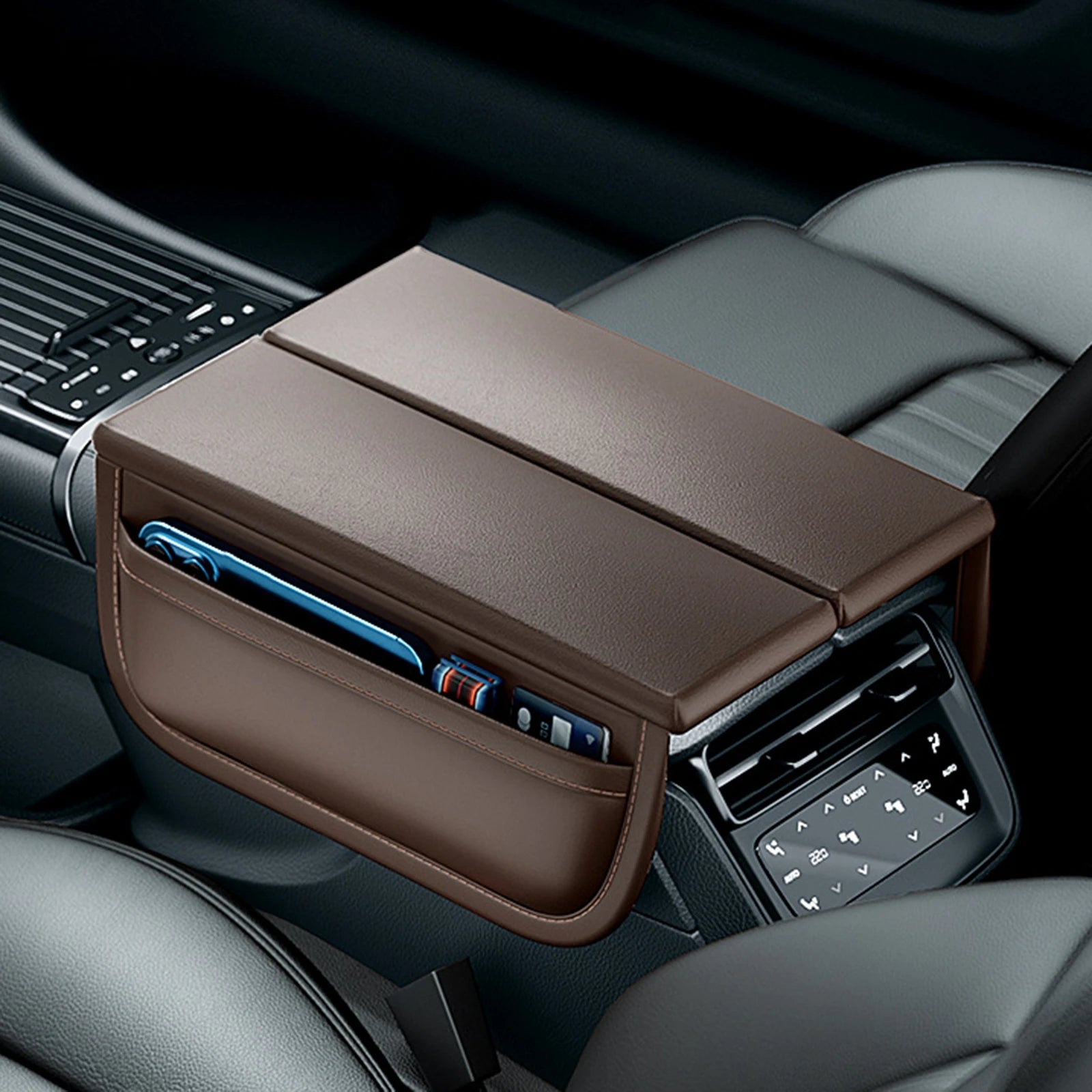 PU Leather Car Armrest Cover – fitting demo