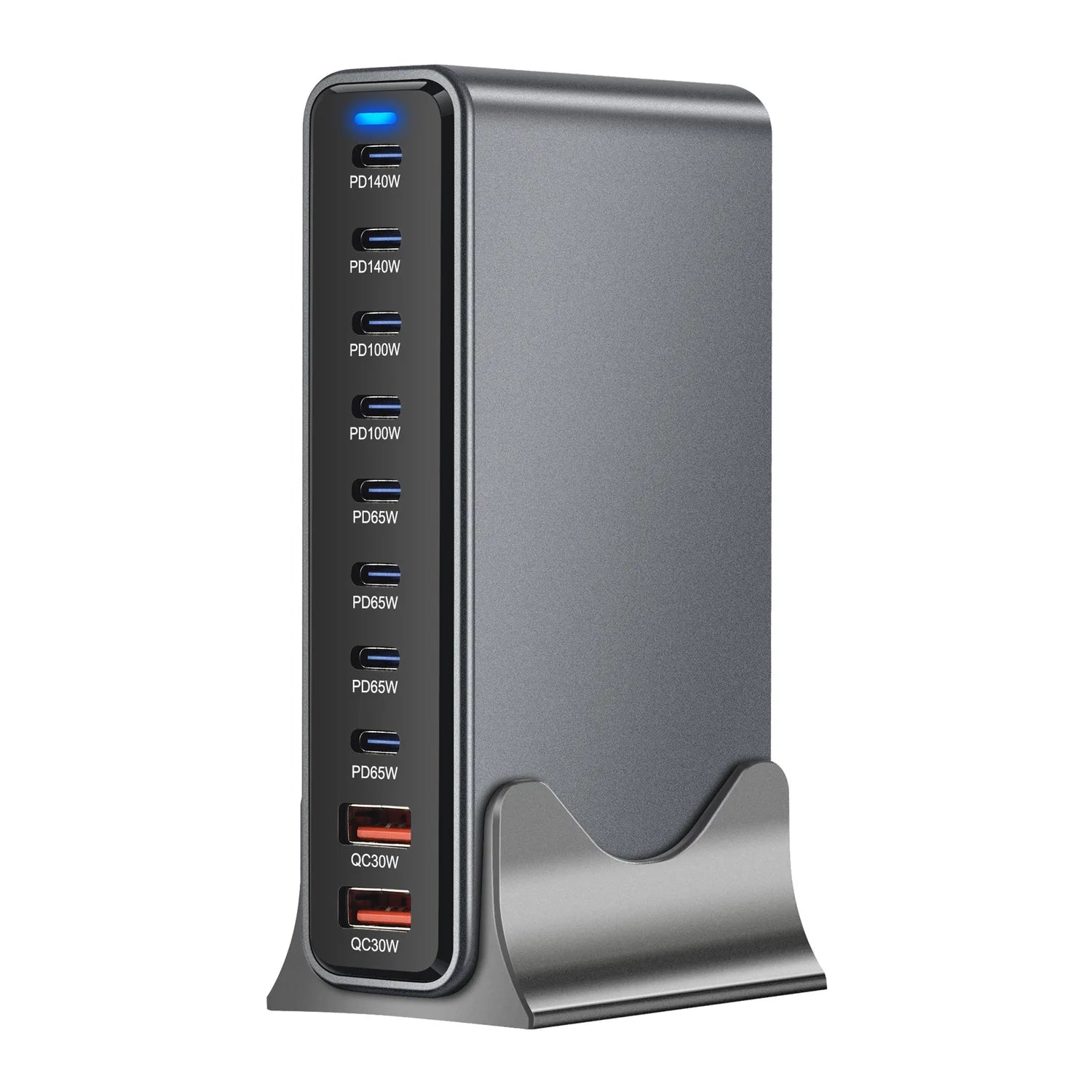 800W 10-Port GaN Desktop Charger – PD 140W port detail