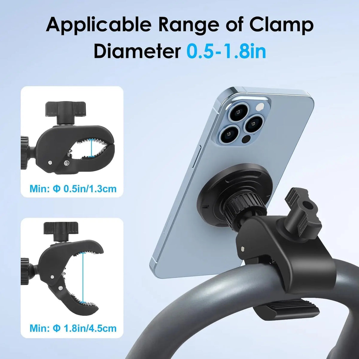 Magnetic Bike Phone Mount – phone attached magnetically