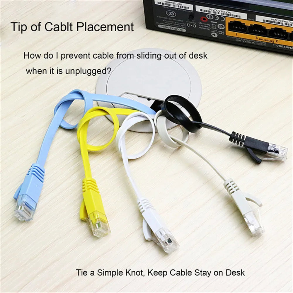 CAT6 Flat Ethernet Patch Cable – flat cable profile