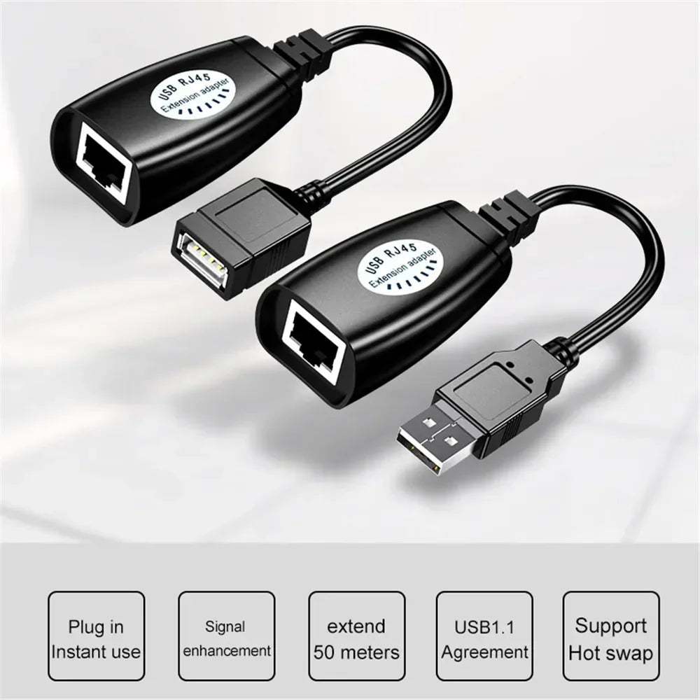 USB to RJ45 LAN Adapter – RJ45 port close-up