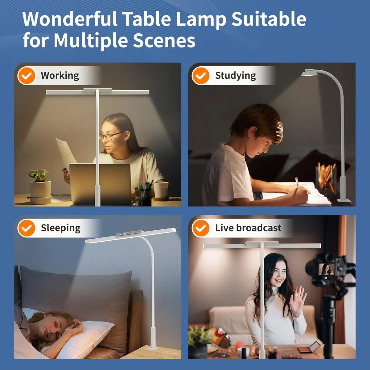 Stepless Dimming LED Clamp Desk Lamp – clamp mount close-up