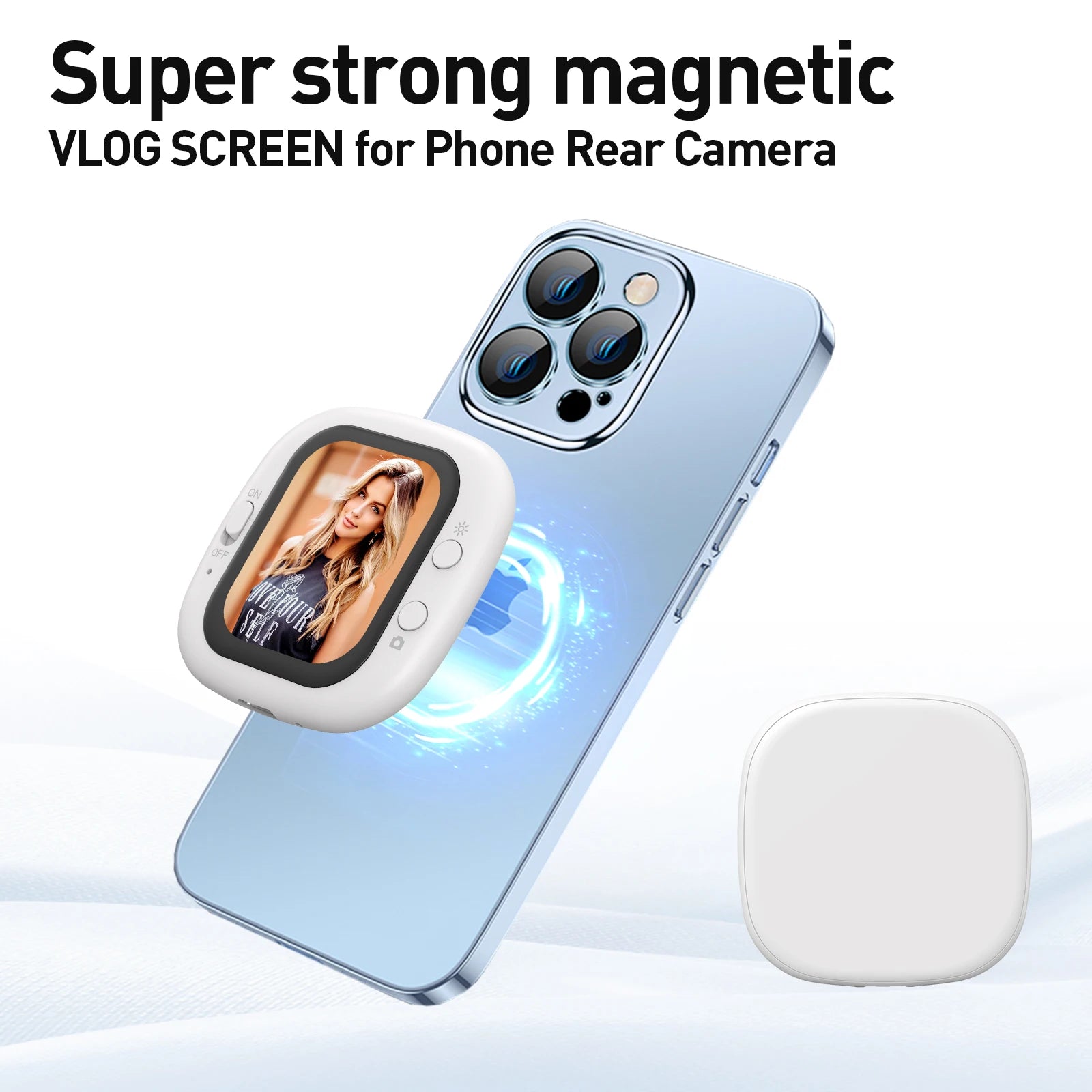Magnetic Selfie Rear Camera Clip – magnetic mount close-up
