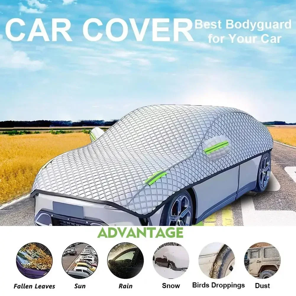 Full Car Cover, Weatherproof – elastic hem detail