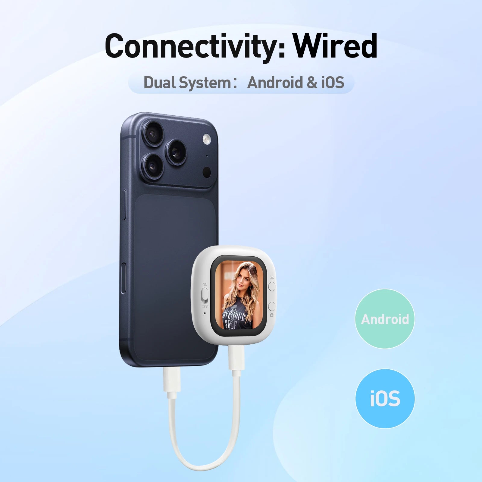 Magnetic Selfie Rear Camera Clip – compact mini size