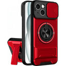 Phone Case for Iphone 17 16 15 14 13 12 Pro Max plus Case with 360 ° Rotation Magnetic Ring Compatible with Magsafe Slide Camera Cover Foldable Stand Military-Grade Shockproof Protective Case