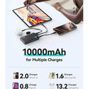 INIU Portable Charger Ultra Slim Lightweight 45W Quick Charging 10000Mah PD Power Bank with Dual USB-C Ports Fast Charge High Capacity Battery