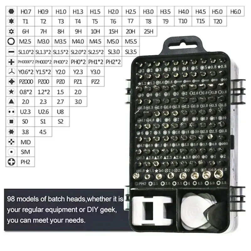 115 in 1Multifunctional Screwdriver Set Computer PC Mobile Phone Equipment