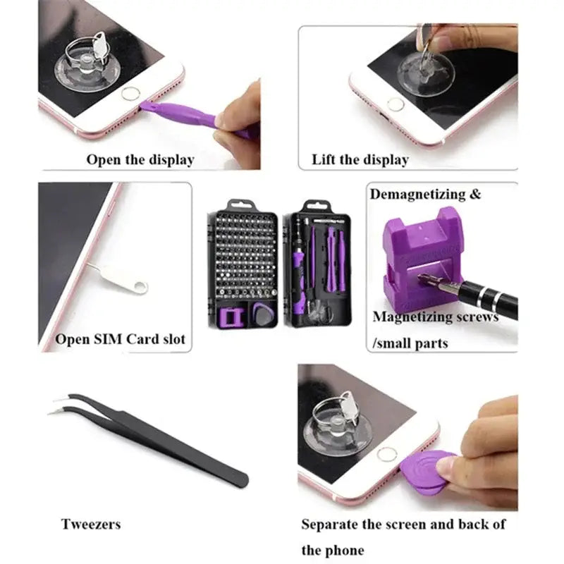 115 in 1Multifunctional Screwdriver Set Computer PC Mobile Phone Equipment