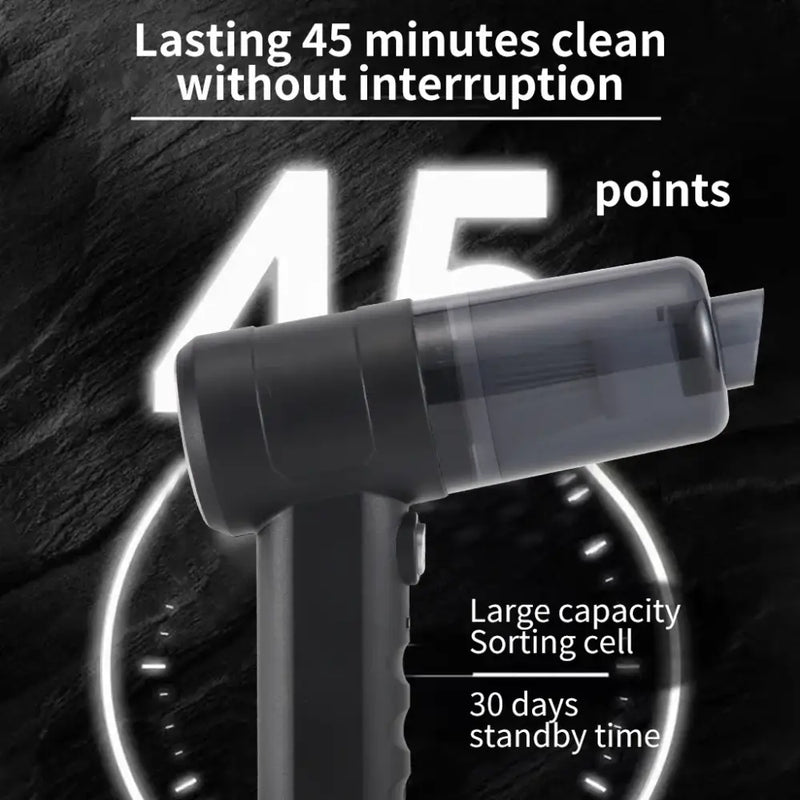 New 12000Pa Wireless Car Vacuum Cleaner USB Charging 1800mAh Portable Cleaning