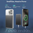 3 in 1 Magnetic Wireless Chargeable Power Bank 10000Mah and 5000Mah, Wireless Battery Pack, Travel Battery Pack, Portable Charger, Powerbank Compatible with Iphone, Gifts for Tech Lovers and Ideal Stocking Stuffers, Travel Gadgets