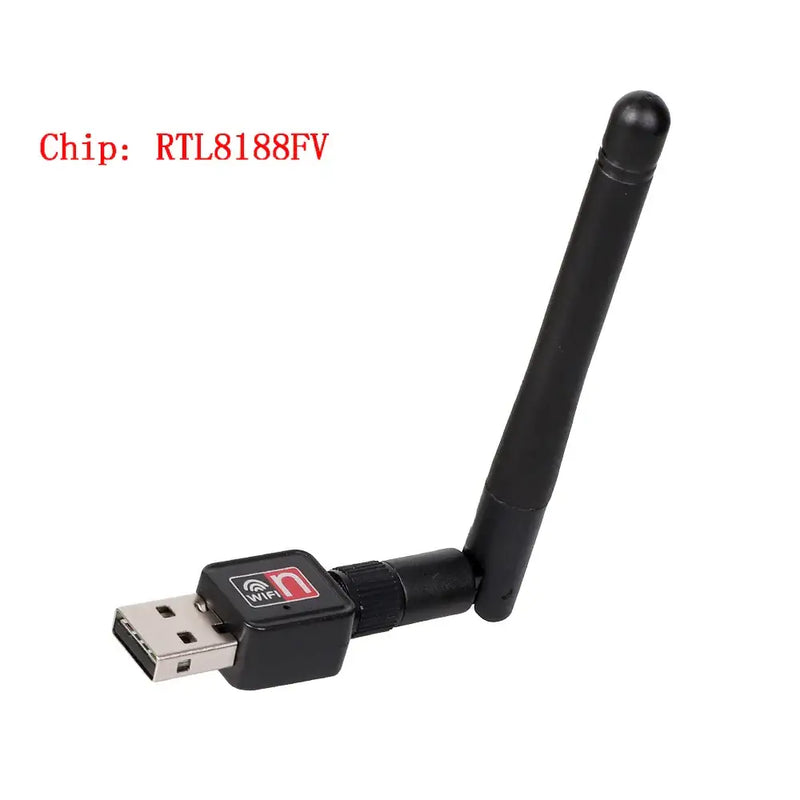 USB Wi-Fi adapter with adjustable antenna for 150Mbps high-speed internet connectivity