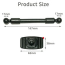 Metal rod with spherical ends and mounting bracket for 17mm Ball Head Base holder