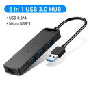 USB-C 4-Port Hub with Charging - USB 3.0 Splitter