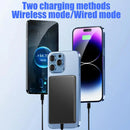 3 in 1 Magnetic Wireless Chargeable Power Bank 10000Mah and 5000Mah, Wireless Battery Pack, Travel Battery Pack, Portable Charger, Powerbank Compatible with Iphone, Gifts for Tech Lovers and Ideal Stocking Stuffers, Travel Gadgets