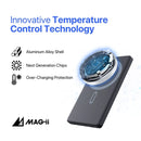 Mag-Ii Ultraslim Modular Power Bank, Magsafe Battery Pack, 5000Mah Extra Slim, 15W Fast Charge, Magnetic Power Bank with Dual Sided Magnets
