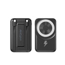 Foldable Magnetic 10000Mah Powerbank with Hidden Stand & Dual Cable System Charge 5 Devices at Once Shared Power Zero Delay 22.5W Wired 15W Wireless Smart LED Display Fully Compatible with Ios Android Ultimate Game Changer