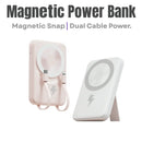 Foldable Magnetic 10000Mah Powerbank with Hidden Stand & Dual Cable System Charge 5 Devices at Once Shared Power Zero Delay 22.5W Wired 15W Wireless Smart LED Display Fully Compatible with Ios Android Ultimate Game Changer
