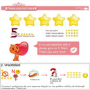 Rating and feedback request graphic for 360° Rotatable Phone Holder Hook for Car Headrest