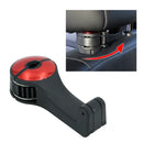 Ergonomic handle attachment for 360° rotatable phone holder in car headrest convenience