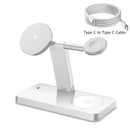 37W 4-in-1 Foldable Wireless Charger Stand for iPhone and Apple Devices with Type C cable