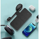 Foldable Wireless Charger with multiple device slots for iPhone and Apple Devices
