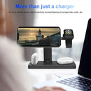 Multi-device charging station featuring a 37W 4-in-1 foldable wireless charger stand