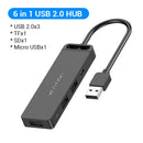 USB-C 4-Port Hub with Charging - USB 3.0 Splitter