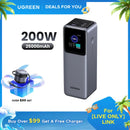 [LIVE ONLY] UGREEN Power Bank 25000Mah 200W, 20000Mah 130W, 12000Mah 100W Fast Charging Powerbank, 65W Charger PD Super Fast Charging for Iphone 17/16/Macbook Air/Pro Lenovo Laptop, with LED Display Screen, Tiktokholidayhaul