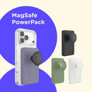 Magsafe Powerpack - 5000Mah Magnetic Powerbank with Grip & Stand for Magsafe Phones - Wireless Charging, Secure Hold, Compact Design - Popsockets