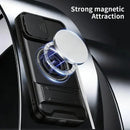 Phone Case for Iphone 17 16 15 14 13 12 Pro Max plus Case with 360 ° Rotation Magnetic Ring Compatible with Magsafe Slide Camera Cover Foldable Stand Military-Grade Shockproof Protective Case