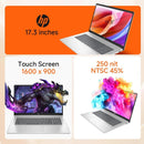 HP 17.3-In Touch Screen Laptop - Intel Ultra 7 255U 12-Core (Outperforms Ultra 7 155H), 32GB DDR5, 1TB Nvme SSD, HD+ 250-Nit Display, Copilot AI, Backlit KB, Long Battery, Wi-Fi 6, Windows 11 Pro, W/Rh-Accessories (2-In-1, Nvme, Solid State Drive Models),