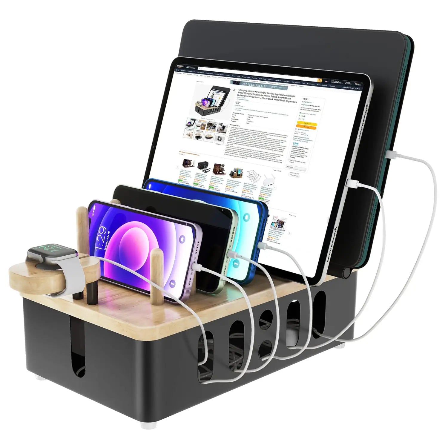 Metal Charging Station for Multiple Devices