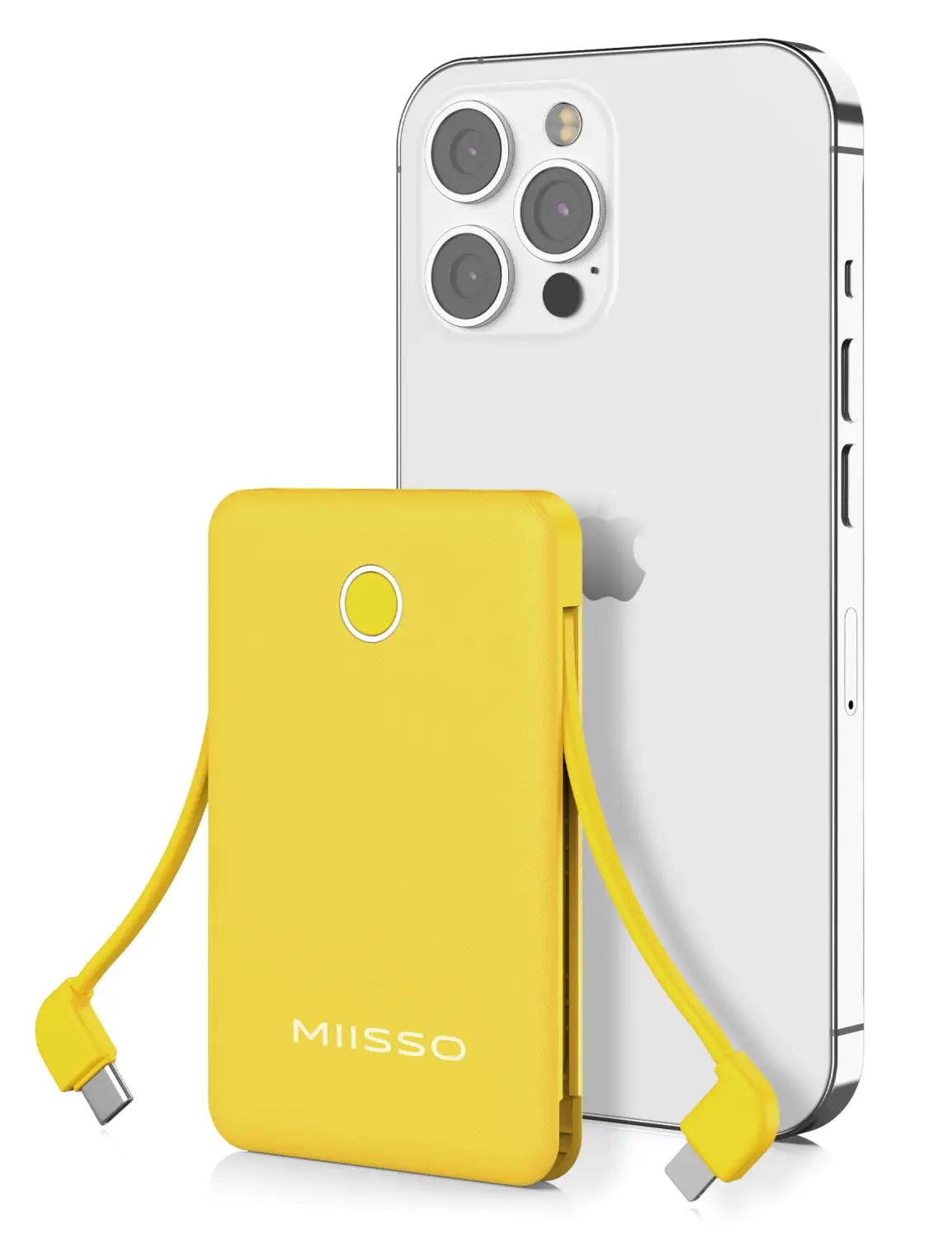 6000mAh Ultra Slim Built-in Cables Power Bank