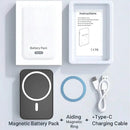 Magnetic Wireless Power Bank Suitable for Iphone12 13 14 15 16 17 Pro/Promax 10000Mah Powerbank Induction Chargers for School and Rainy Days Chargeable Port Plug Device Cable