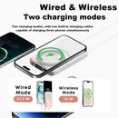 Foldable Magnetic 10000Mah Powerbank with Hidden Stand & Dual Cable System Charge 5 Devices at Once Shared Power Zero Delay 22.5W Wired 15W Wireless Smart LED Display Fully Compatible with Ios Android Ultimate Game Changer