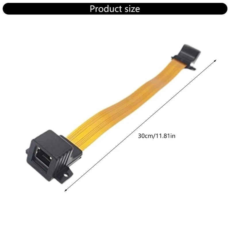 Cat5 Slim Ethernet Wall Cable – installed setup