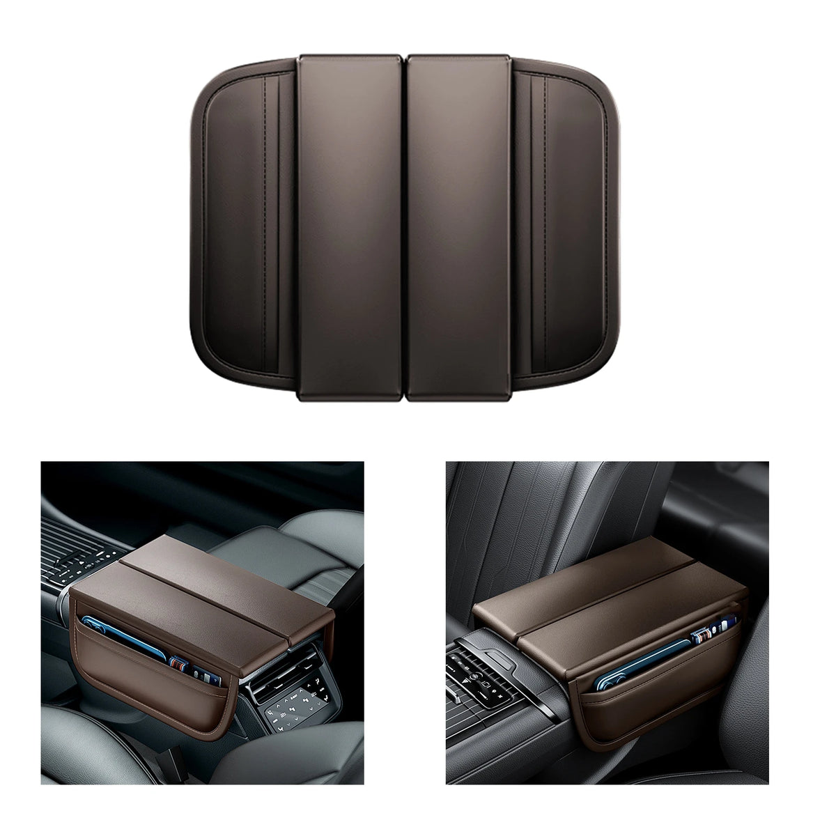PU Leather Car Armrest Cover – color options