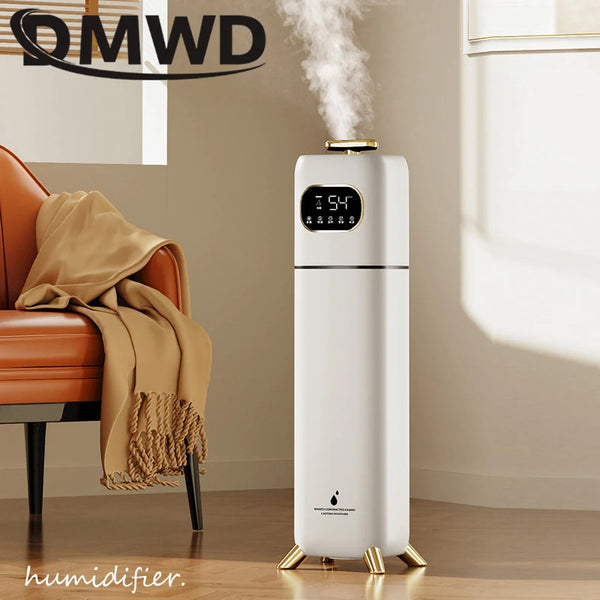 Electric Humidifier 8L Floor-type Air Purifier Mist Maker Intelligent Remote Control Touch Screen Adjustable Aromatherapy Fog UV