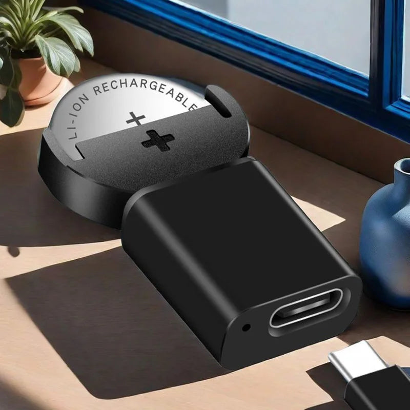 Type-C Coin Battery Charger – size comparison
