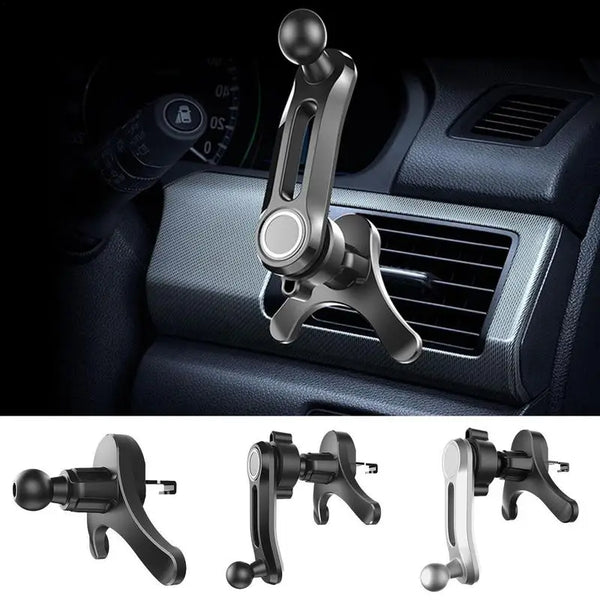 Car Cell Phone Holder 360 Degree Rotatable Vent Phone Holder  Cradle Clip Anti-Shake Cell Phone Mount Car Interior Accessories