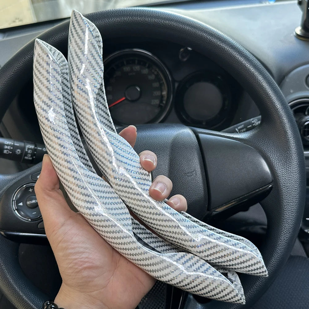 Glossy Carbon Fiber Steering Wheel Cover Set – size chart