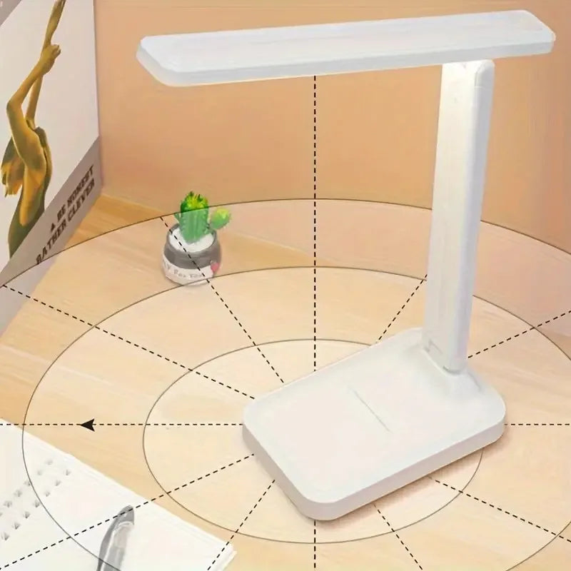 Dimmable LED Folding Desk Lamp – touch control close-up