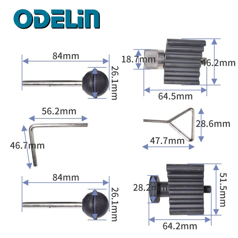 Auto Diesel Engine Crankshaft Timing Tools Kit for VW Audi Skoda 1.2 1.4 1.9