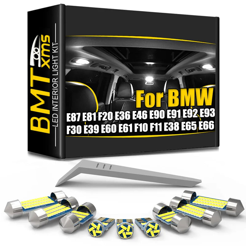 BMTxms For BMW E87 E81 F20 E36 E46 E90 E91 E92 F30 E39 E60 E61 F10 F11 E53 E70 E83 F25 328i 2009 2011 2012 2017 Interior Lights