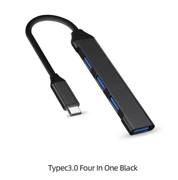 4-Port USB-C Hub – size in hand