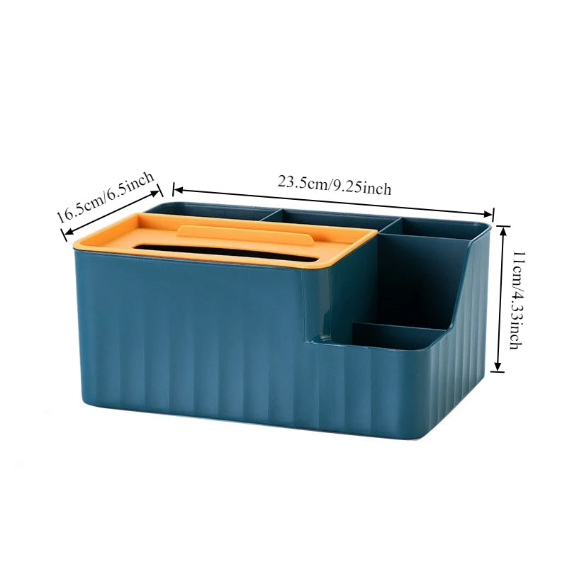 6-Section Desk & Tissue Organizer – size comparison
