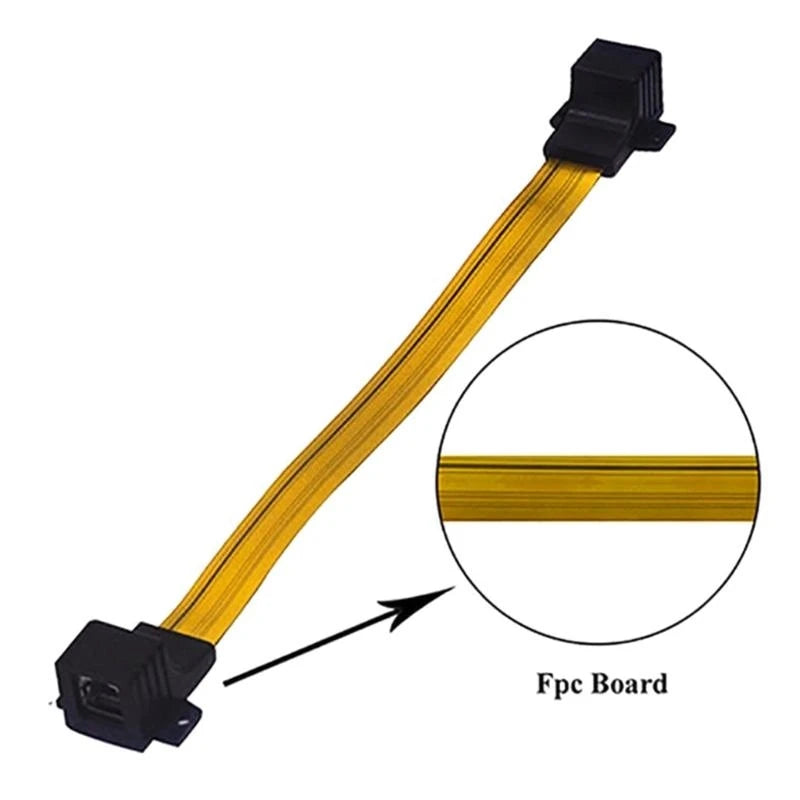 Cat5 Slim Ethernet Wall Cable – slim connector close-up