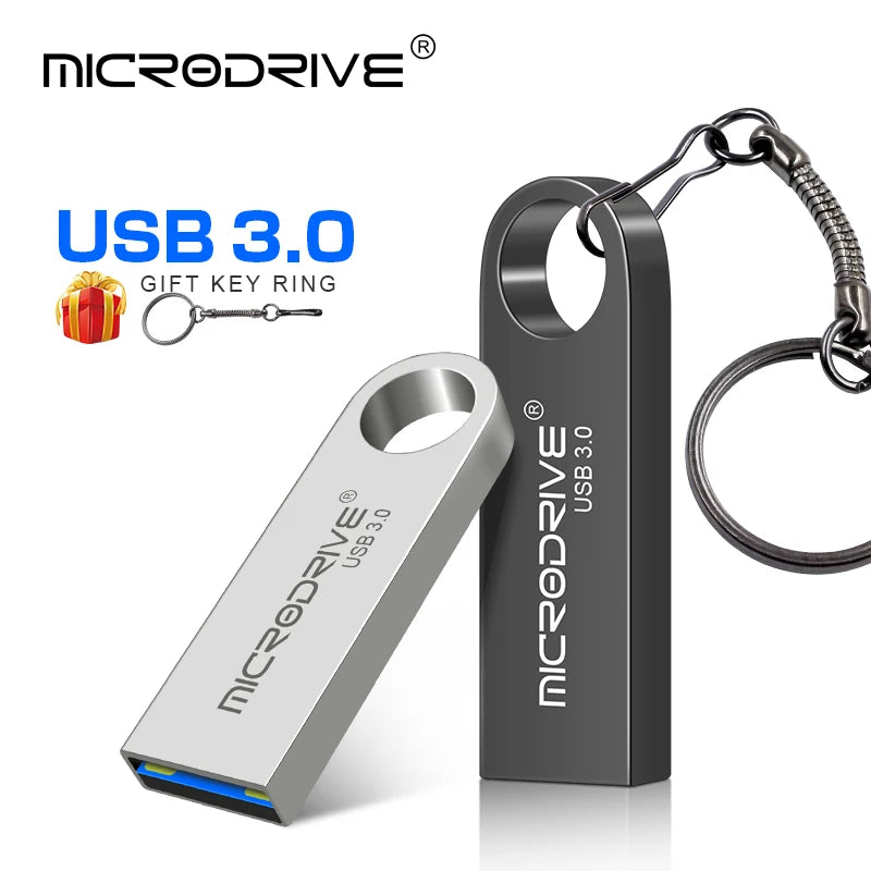 100% full capacity USB 3.0 Flash Drive 64gb 128GB 256GB Super tiny Pen drive 32GB Pendrive 128gb Waterproof USB Memory